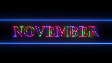 Mavi zemin üzerinde kırmızı olan neon tabela. 3d oluşturma