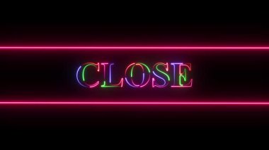 Koyu arkaplanda siyah neon ışığı olan 