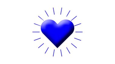 kalp ikonu vektör tasarımı örnekleme şablonu