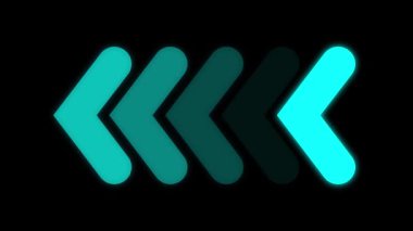 Neon oklu bir arkaplanın vektör çizimi