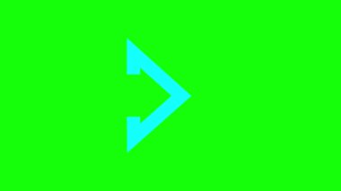 Ok işareti çizimi. yeşilde uzun arkaplanı olan siyah simge.