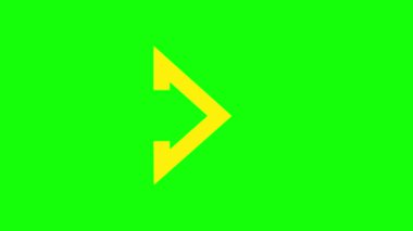 Ok işareti. yeşil simge.