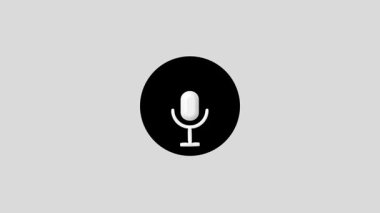 mikrofon web simgesi. vektör tasarımı