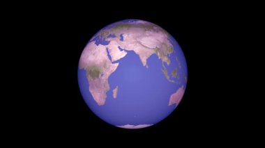 Kuzey Amerika. Dünya gezegenli ülkenin 3 boyutlu modeli. 3 boyutlu illüstrasyon. Bu görüntünün unsurları Nasa tarafından desteklenmektedir.