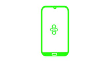 Vektör çizim tasarım Smartphone simgesinin