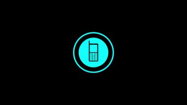 Telefon simgesi vektör illüstrasyonu