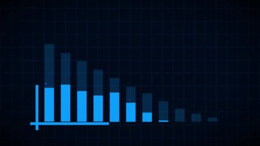 mavi arkaplan ile grafik