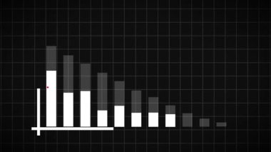 Beyaz arkaplanda izole edilmiş siyah çizelge simgesi. grafik vektör sembolü illüstrasyonu