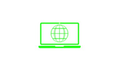 Beyaz arkaplanda dünya simgesi olan izleyici