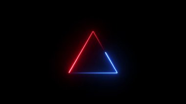 Parlak bir üçgenin 3 boyutlu görüntüsü