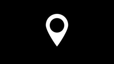 pin işaretçisi simgesi vektör çizimi