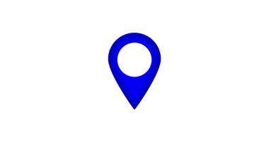 Harita işaretleyici simgesi, vektör illüstrasyonu