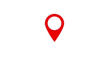 konum pin vektör çizim logo şablonu