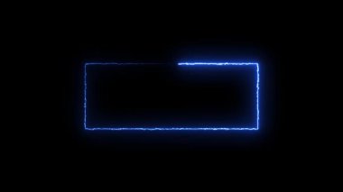 Neon ışık çizgileri olan soyut bir arkaplan. 3d oluşturma