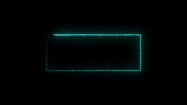 Siyah arkaplanda neon çerçeve