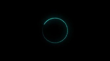 soyut neon parlayan daireler arka planı