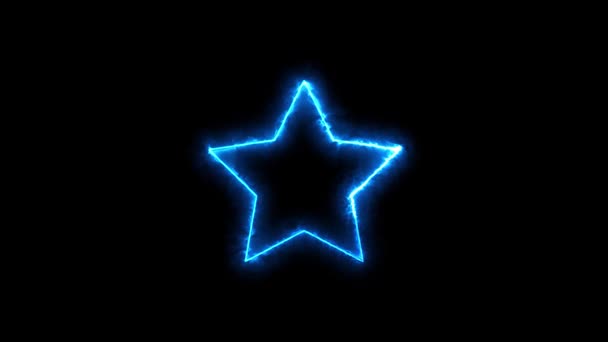 иконка неоновой звезды на прозрачном фоне. векторная иллюстрация.