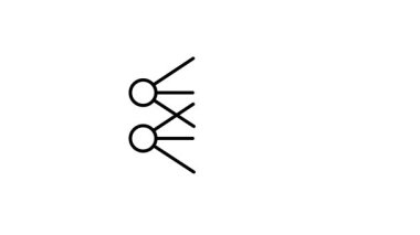 Beyaz arkaplanda izole edilmiş moleküler ikon vektörü, molekül sembolü,