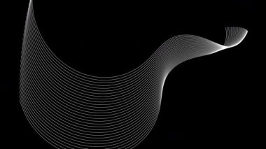 Soyut vektör çizgileri dalga deseni. siyah arkaplan çizgileri ile siyah arkaplan