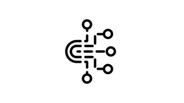 Circuit logo şablon vektör resimleme tasarımı