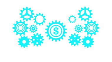 Dişlilerin vektör illüstrasyonu