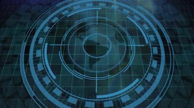 Mavi Soyut Teknoloji Arkaplanı