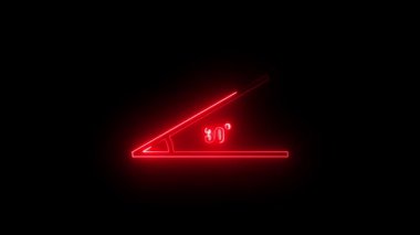 Siyah zemin üzerinde ünlem işareti simgesi olan parlak neon dizüstü bilgisayar. Uyarı mesajı akıllı telefon uyarısı. vektör illüstrasyonu.