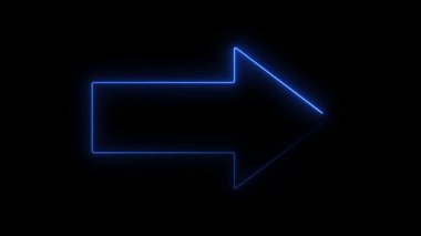 Neon ok. vektör illüstrasyonu