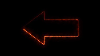 Koyu arkaplanda neon ışığı yanıyor