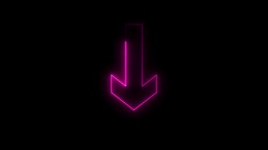 okun parlayan neon simgesi.