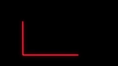 Parlayan neon ok işareti siyah arkaplanda izole edildi. 3d oluşturma