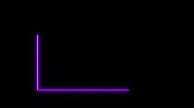 Siyah arka planda neon ışığı. vektör illüstrasyonu