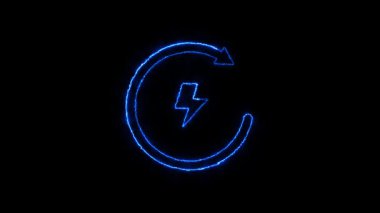 Elektrik ışığının neon işareti