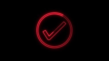 kırmızı neon ışık işareti