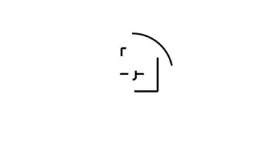 çizgi çizen bir harf.