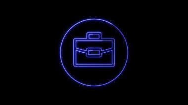 Mavi torba gradyan vektör simgesi