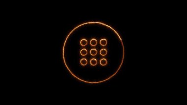 Parlayan turuncu kumarhane fişi