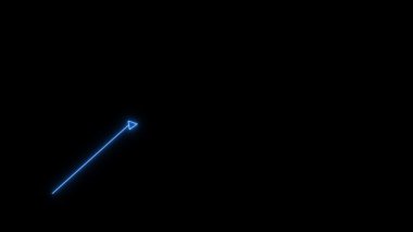 Karanlık bir arkaplanda parlayan ışık izi.