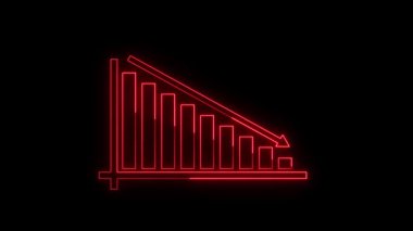 kırmızı neon merdiven simgesi