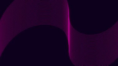 Soyut neon çizgiler arka plan. 3 Boyutlu Hazırlama.