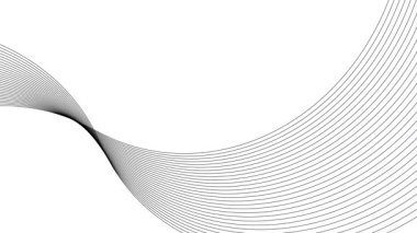 Siyah arkaplan üzerindeki beyaz çizgilerin 3 boyutlu görüntülenmesi.