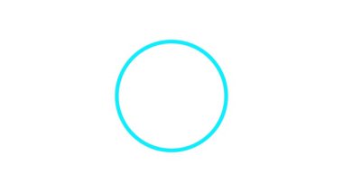 Modern b 'nin vektör illüstrasyonunda çember simgesi yok