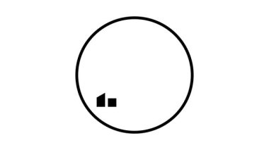 düz stil çubuk grafik simgesi