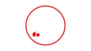 düz stil çubuk grafik simgesi