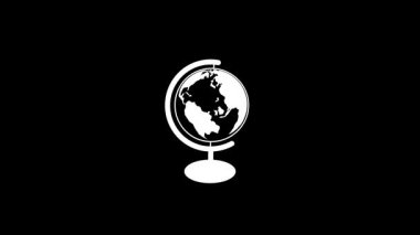 Toprak ikonu. beyaz arkaplanda siyah arkaplan