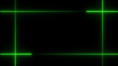 Siyah arkaplanda neon parlayan çizgiler