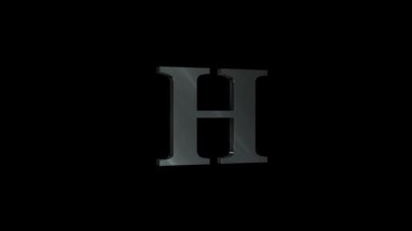 Siyah arkaplanlı I harfi. vektör illüstrasyonu.