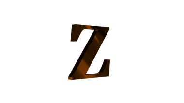 D harfi 3D altın yazı tipi. 3 boyutlu görüntüleme beyaz arkaplan üzerinde izole edildi