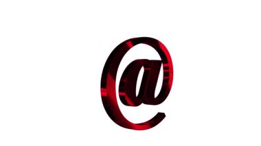 Beyaz arkaplanda 3D harf oluşturma