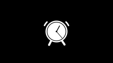 Bir saat simgesinin vektör illüstrasyonu